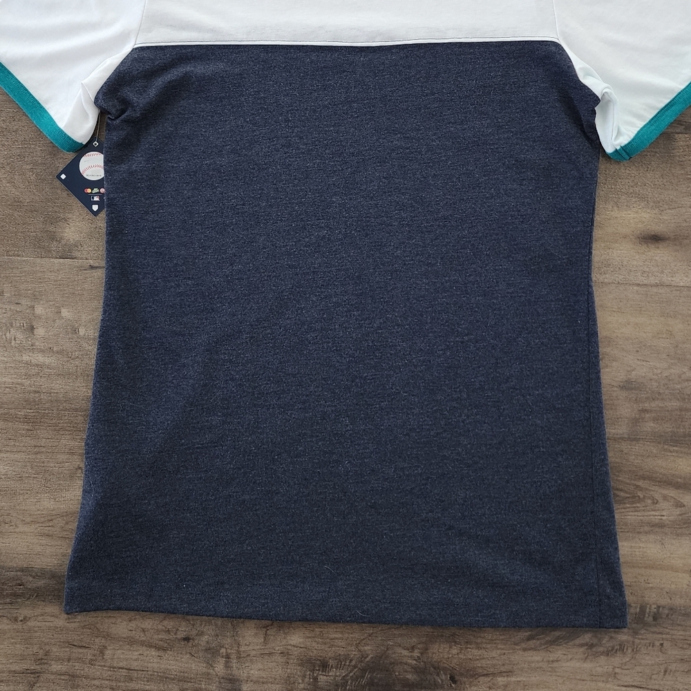 Seattle Mariners Women's Ringer Tee Medium NWT - Picture 8 of 16